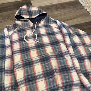 Vintage northern reflections flannel hoodie 90s M